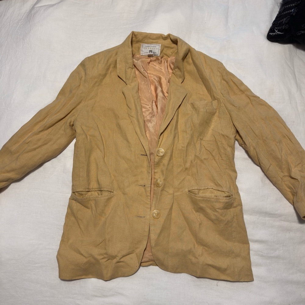 Yellow vintage express blazer